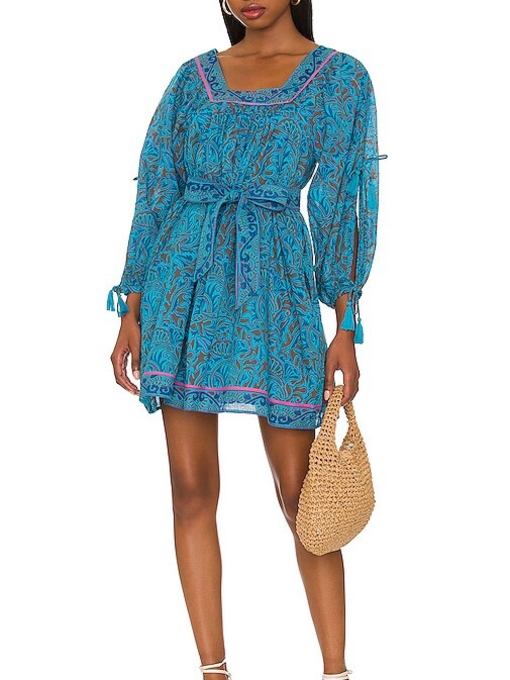 Skyla Mini Dress in Zuri Block Print